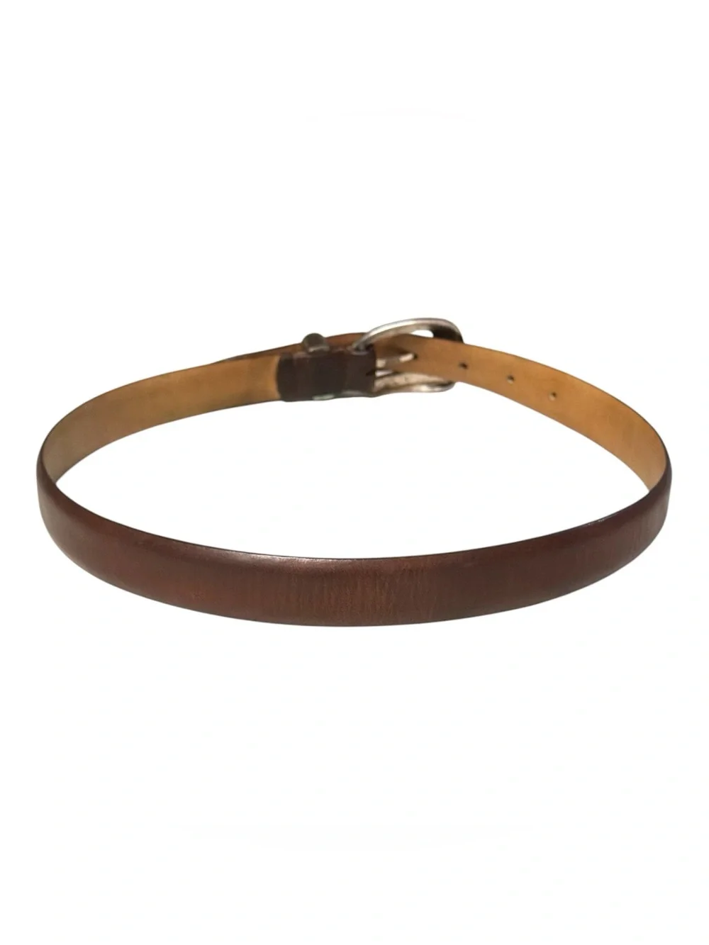 Chico’s 1996 Dark Brown Leather Engraved Silver Starburst Motif Western Belt S